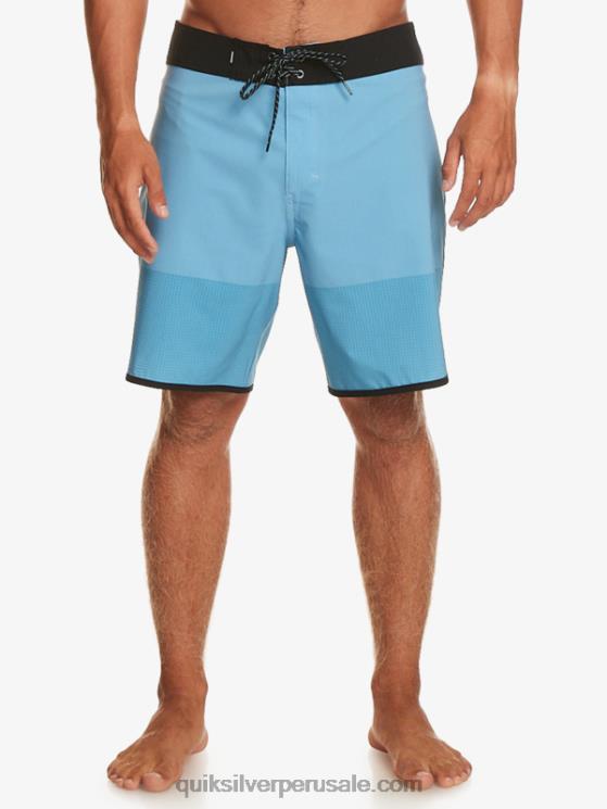 Quiksilver N8LNT17 hombres azul celeste shorts de playa highlite festoneado 19