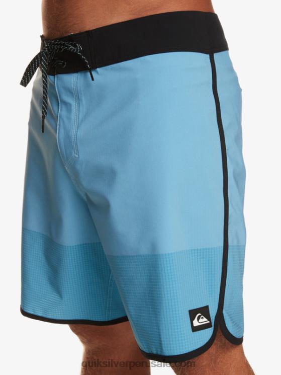 Quiksilver N8LNT17 hombres azul celeste shorts de playa highlite festoneado 19