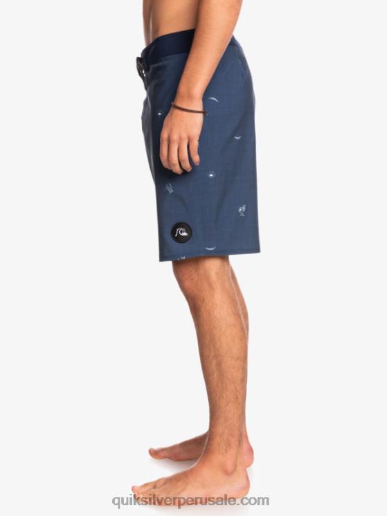Quiksilver N8LNT1811 hombres insignias azules shorts de baño surfsilk spaced out 19