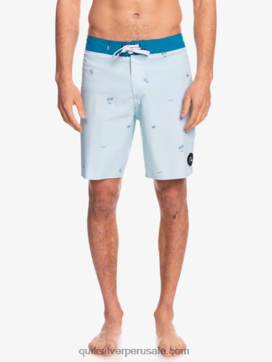 Quiksilver N8LNT1812 hombres gris azulado shorts de baño surfsilk spaced out 19