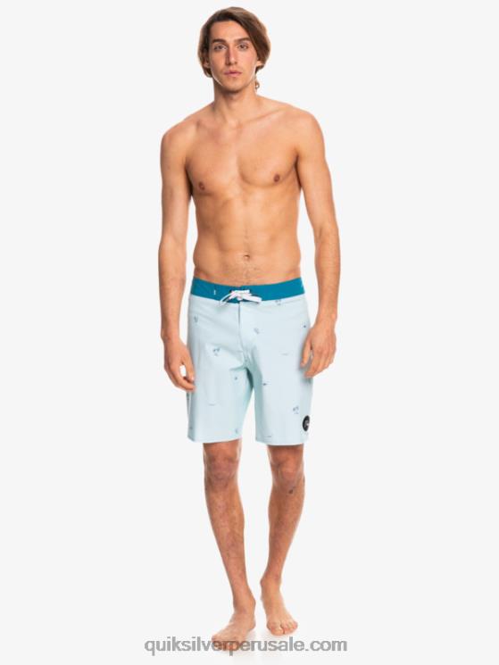 Quiksilver N8LNT1812 hombres gris azulado shorts de baño surfsilk spaced out 19