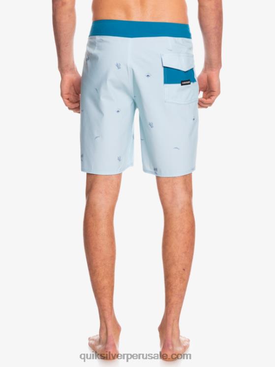 Quiksilver N8LNT1812 hombres gris azulado shorts de baño surfsilk spaced out 19