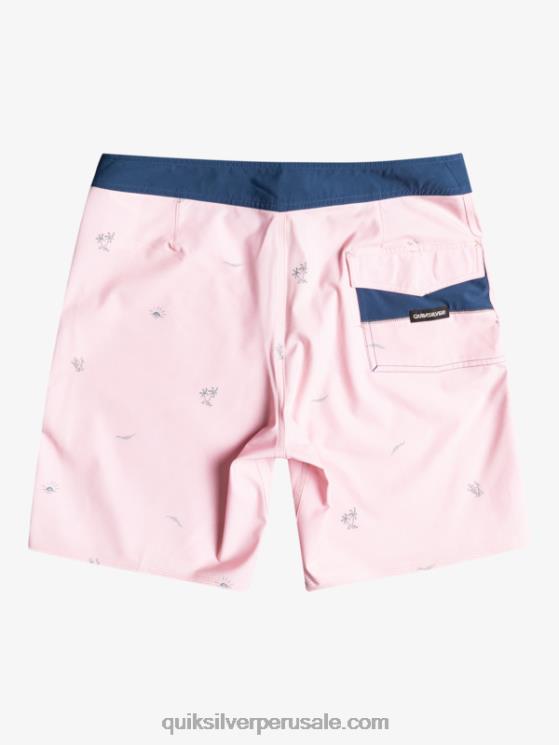 Quiksilver N8LNT1813 hombres rosa velada shorts de baño surfsilk spaced out 19