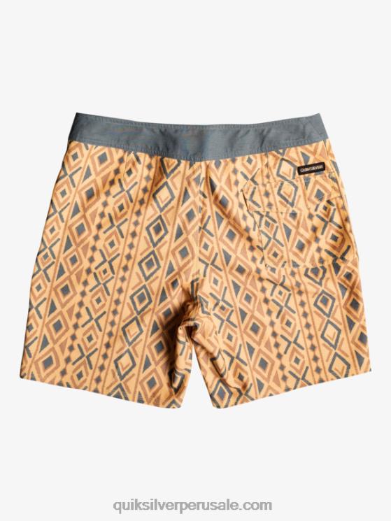 Quiksilver N8LNT1816 hombres ocre shorts de playa de cáñamo elástico 69 18