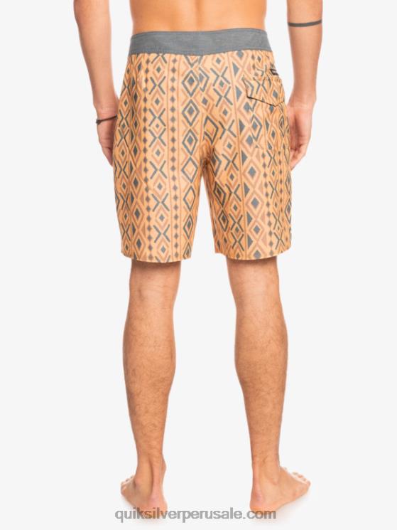 Quiksilver N8LNT1816 hombres ocre shorts de playa de cáñamo elástico 69 18