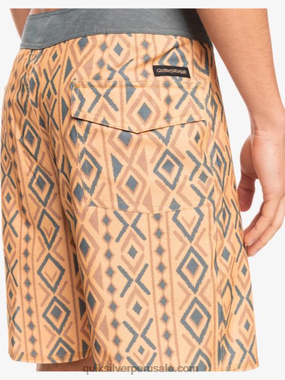 Quiksilver N8LNT1816 hombres ocre shorts de playa de cáñamo elástico 69 18