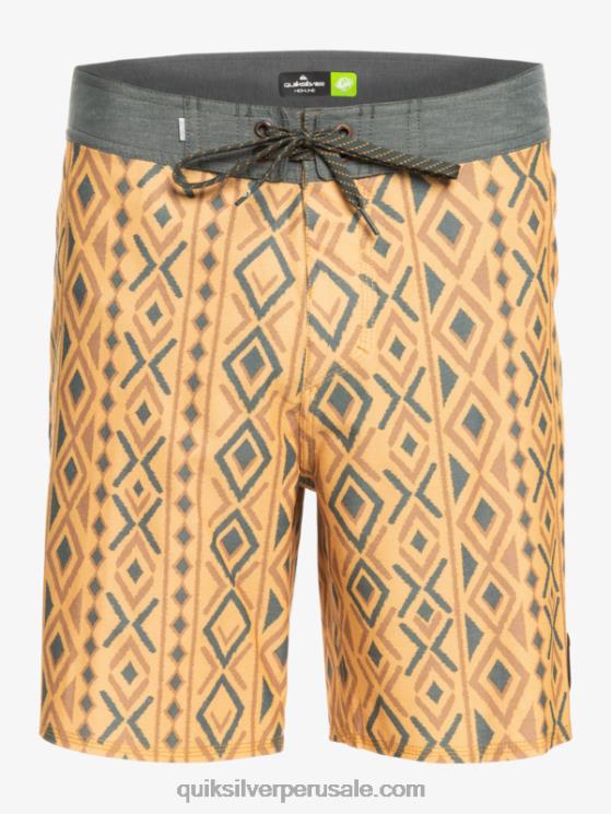 Quiksilver N8LNT1816 hombres ocre shorts de playa de cáñamo elástico 69 18