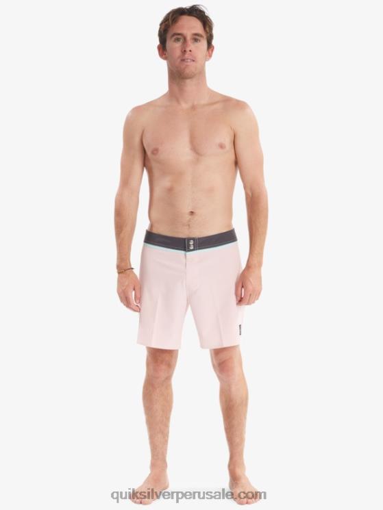 Quiksilver N8LNT1829 hombres Rosa suave shorts de baño reciclados solid snap 17