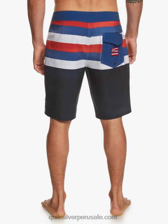 Quiksilver N8LNT182 hombres chaqueta azul marino surfsilk hawaii orgullo 20 bañadores