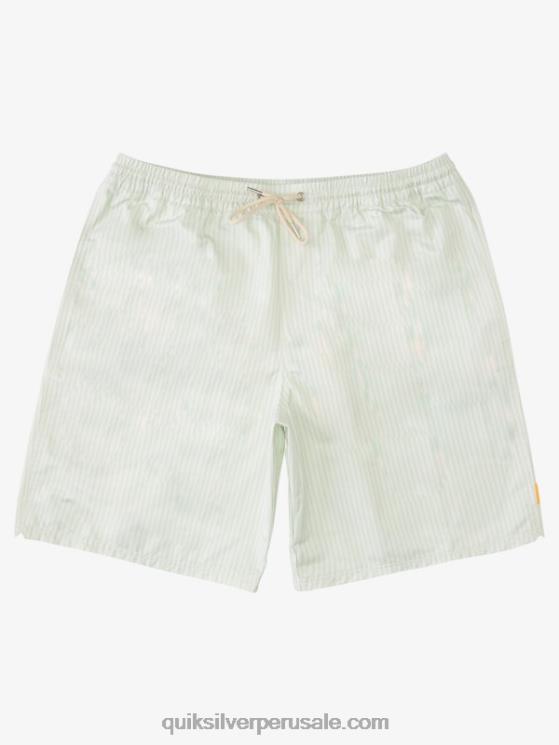Quiksilver N8LNT1843 hombres sutil raya de cubierta verde baraja waterman stripe 19 voleas