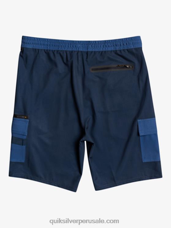 Quiksilver N8LNT1851 hombres azul marino medianoche shorts híbridos waterman seafaring anfibio 20