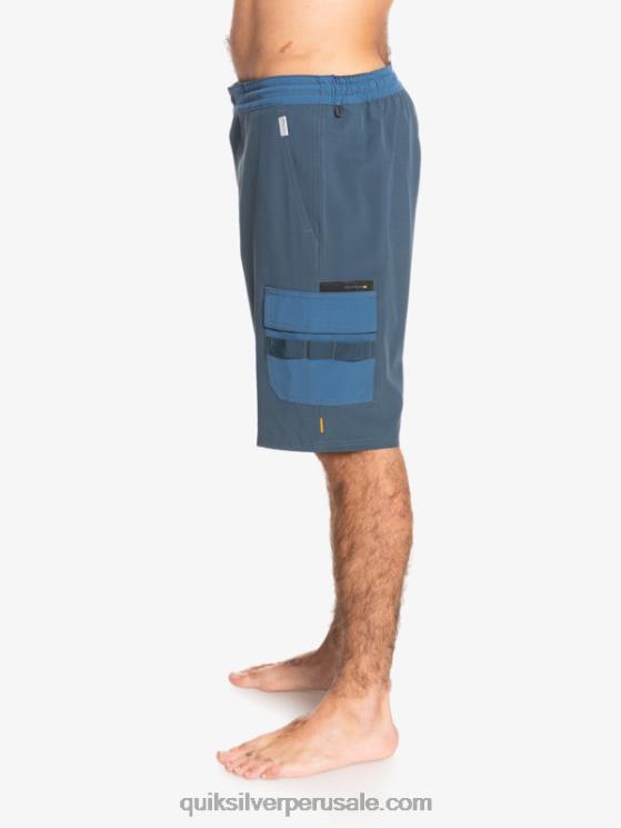 Quiksilver N8LNT1851 hombres azul marino medianoche shorts híbridos waterman seafaring anfibio 20