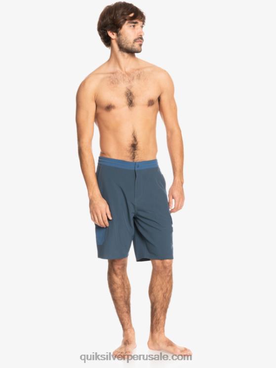 Quiksilver N8LNT1851 hombres azul marino medianoche shorts híbridos waterman seafaring anfibio 20
