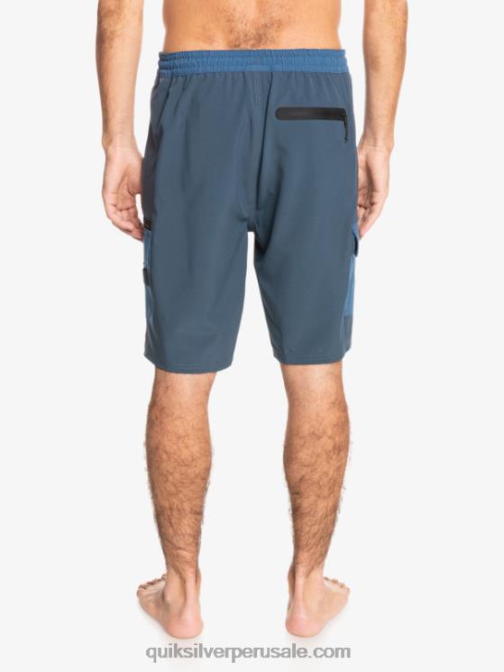 Quiksilver N8LNT1851 hombres azul marino medianoche shorts híbridos waterman seafaring anfibio 20