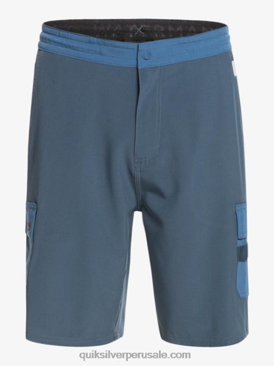 Quiksilver N8LNT1851 hombres azul marino medianoche shorts híbridos waterman seafaring anfibio 20