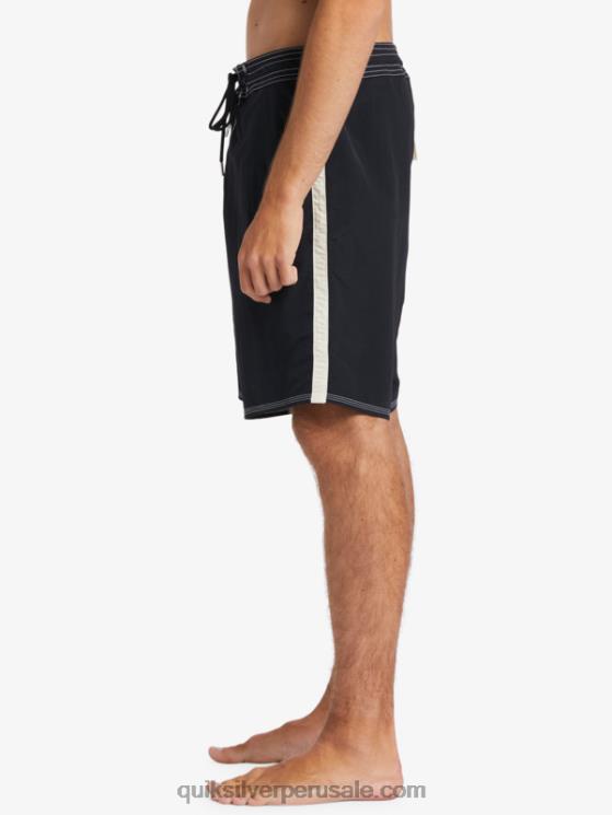 Quiksilver N8LNT1855 hombres negro shorts de playa waterman retroceso 19
