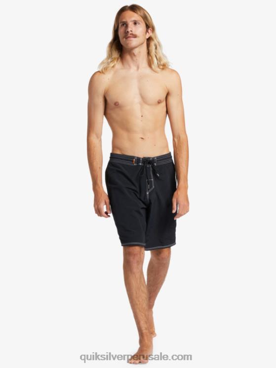 Quiksilver N8LNT1855 hombres negro shorts de playa waterman retroceso 19