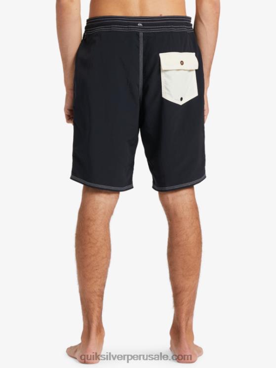 Quiksilver N8LNT1855 hombres negro shorts de playa waterman retroceso 19