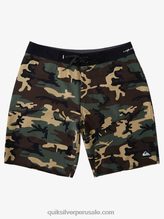 Quiksilver N8LNT1876 hombres tomillo shorts de playa highline kaimana camo 20