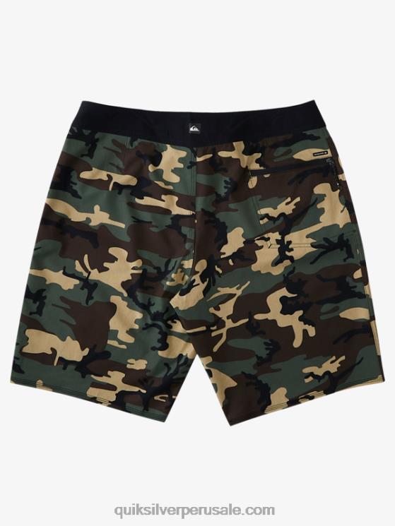 Quiksilver N8LNT1876 hombres tomillo shorts de playa highline kaimana camo 20