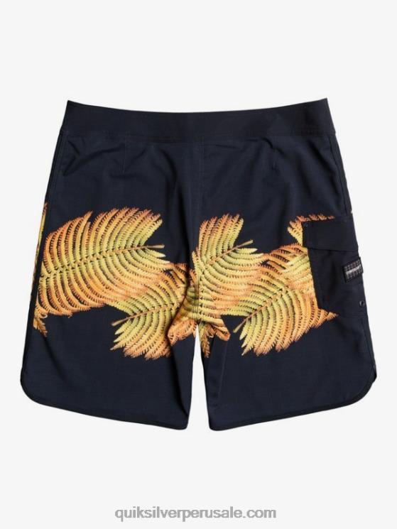 Quiksilver N8LNT1881 hombres negro shorts de playa surfsilk hawaii scallop 19