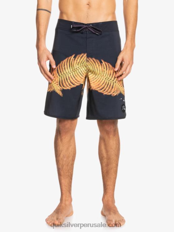 Quiksilver N8LNT1881 hombres negro shorts de playa surfsilk hawaii scallop 19