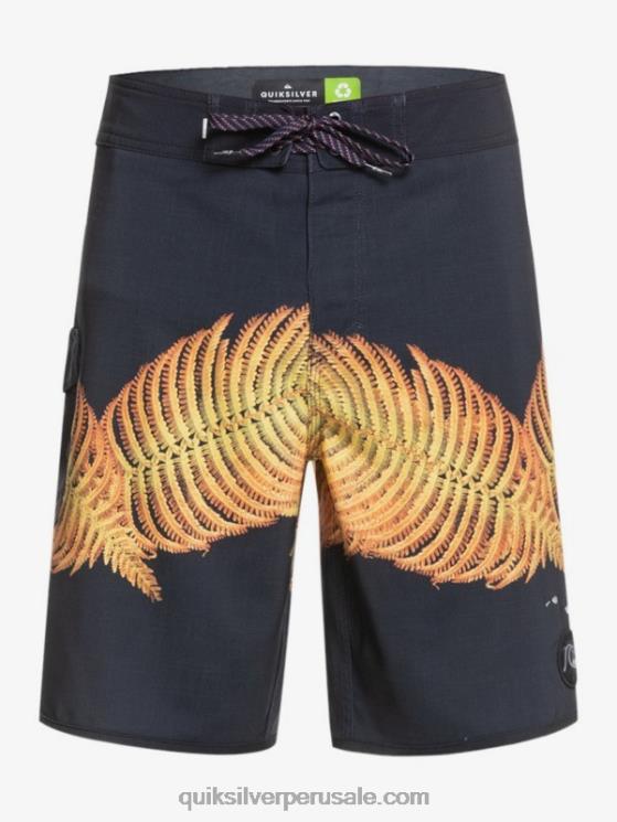 Quiksilver N8LNT1881 hombres negro shorts de playa surfsilk hawaii scallop 19
