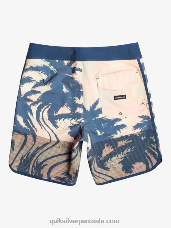 Quiksilver N8LNT18 hombres turquesa pastel shorts de playa highlite festoneado 19