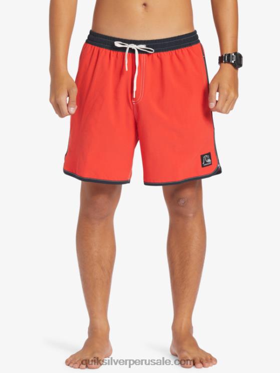 Quiksilver N8LNT198 hombres rojo de alto riesgo vieira original 17 voleas