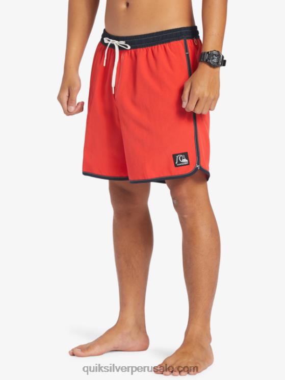 Quiksilver N8LNT198 hombres rojo de alto riesgo vieira original 17 voleas