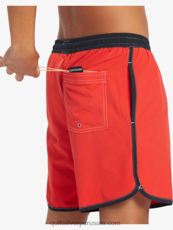 Quiksilver N8LNT198 hombres rojo de alto riesgo vieira original 17 voleas