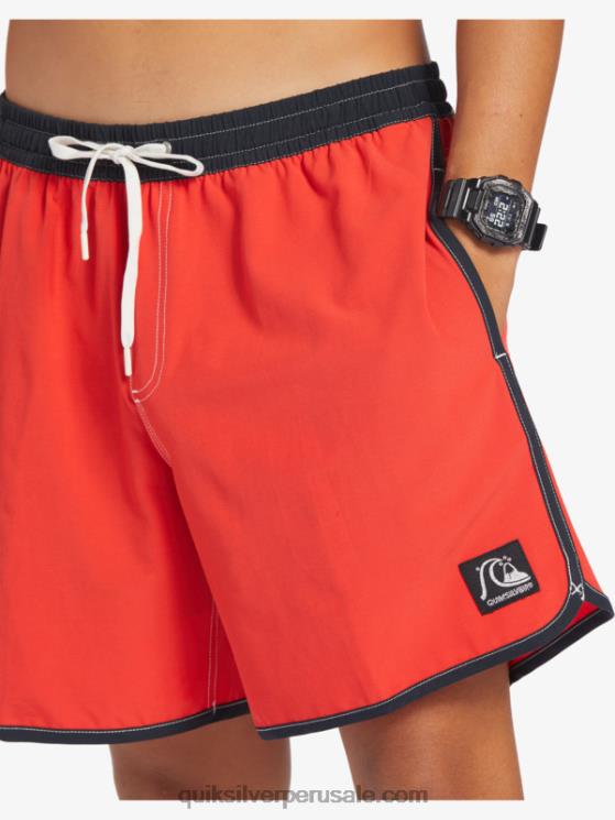 Quiksilver N8LNT198 hombres rojo de alto riesgo vieira original 17 voleas