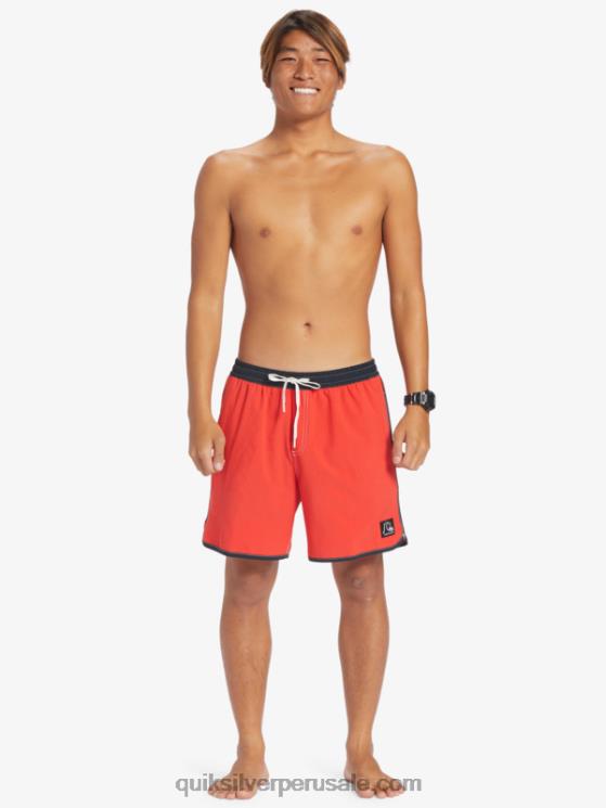 Quiksilver N8LNT198 hombres rojo de alto riesgo vieira original 17 voleas