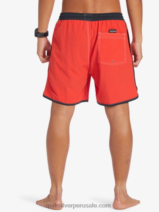 Quiksilver N8LNT198 hombres rojo de alto riesgo vieira original 17 voleas