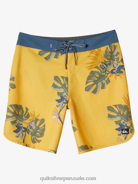 Quiksilver N8LNT214 hombres yema de huevo shorts de playa surfsilk festoneado 19