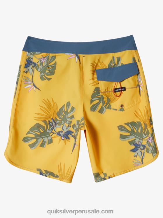 Quiksilver N8LNT214 hombres yema de huevo shorts de playa surfsilk festoneado 19