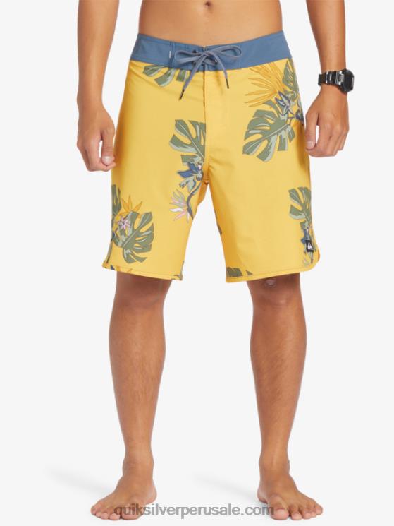 Quiksilver N8LNT214 hombres yema de huevo shorts de playa surfsilk festoneado 19