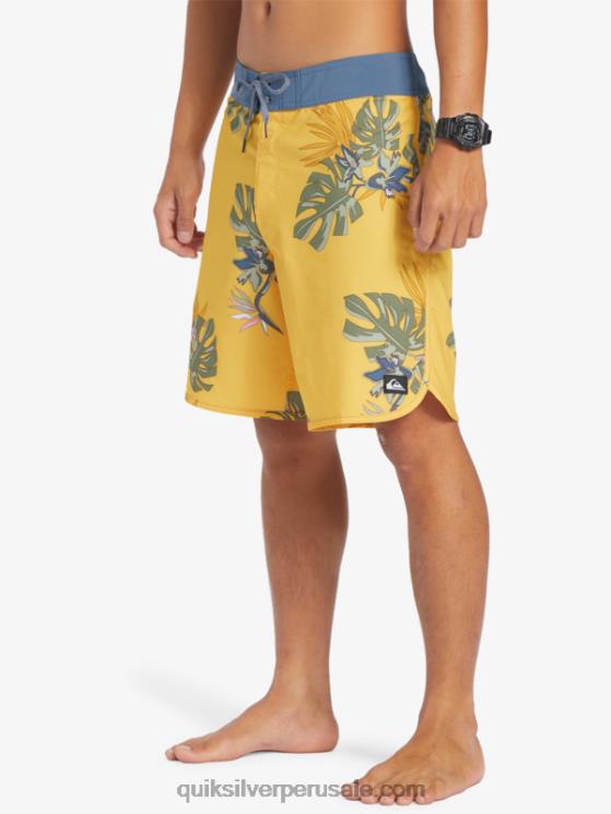 Quiksilver N8LNT214 hombres yema de huevo shorts de playa surfsilk festoneado 19