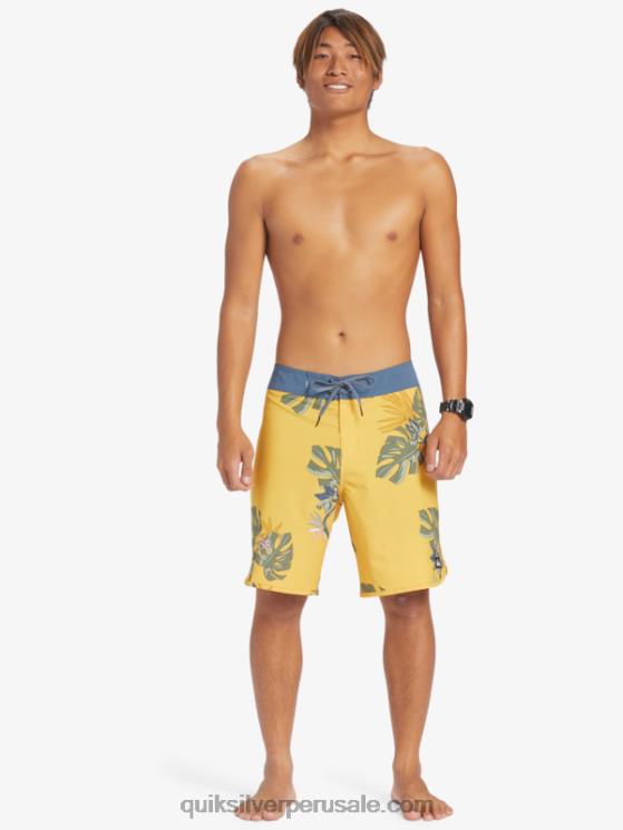Quiksilver N8LNT214 hombres yema de huevo shorts de playa surfsilk festoneado 19