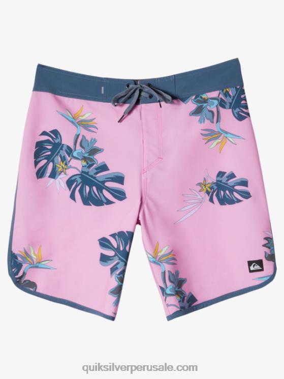 Quiksilver N8LNT217 hombres malva luna shorts de playa surfsilk festoneado 19
