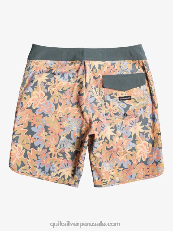 Quiksilver N8LNT219 hombres pizarra oscura shorts de playa surfsilk festoneado 19