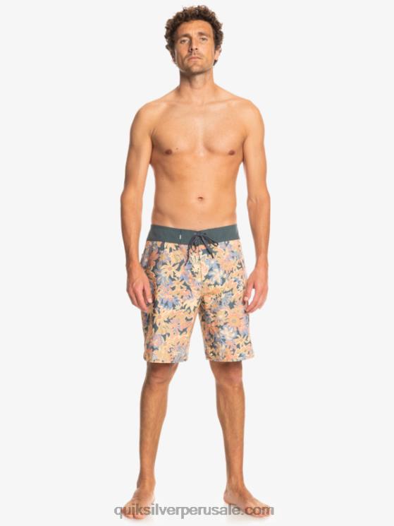 Quiksilver N8LNT219 hombres pizarra oscura shorts de playa surfsilk festoneado 19