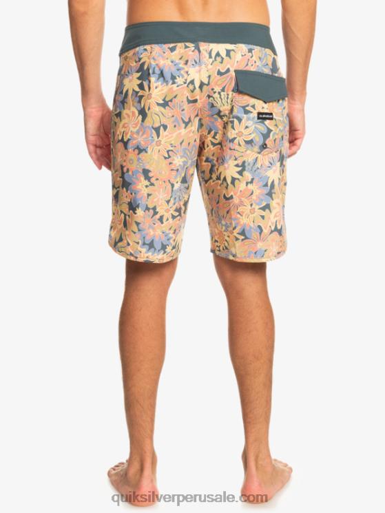Quiksilver N8LNT219 hombres pizarra oscura shorts de playa surfsilk festoneado 19