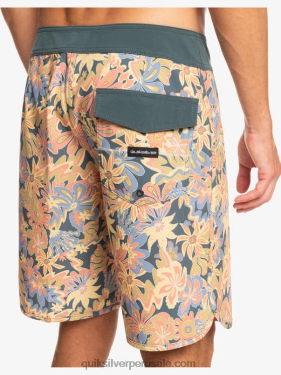 Quiksilver N8LNT219 hombres pizarra oscura shorts de playa surfsilk festoneado 19