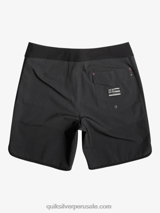 Quiksilver N8LNT21 hombres negro shorts de playa highlite festoneado 19