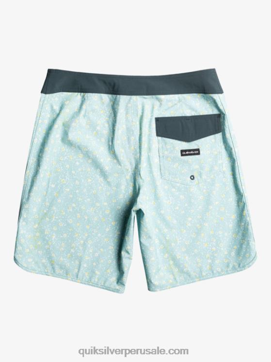 Quiksilver N8LNT220 hombres cielo azul shorts de playa surfsilk festoneado 19