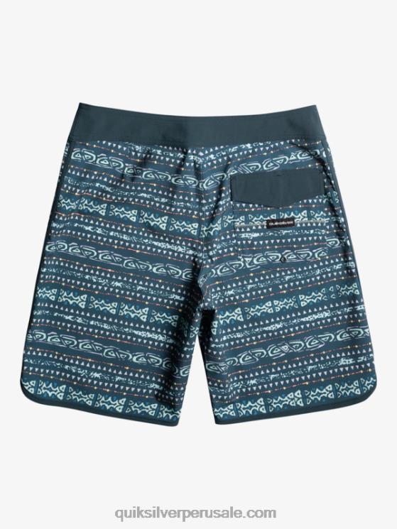 Quiksilver N8LNT221 hombres azul marino medianoche shorts de playa surfsilk festoneado 19