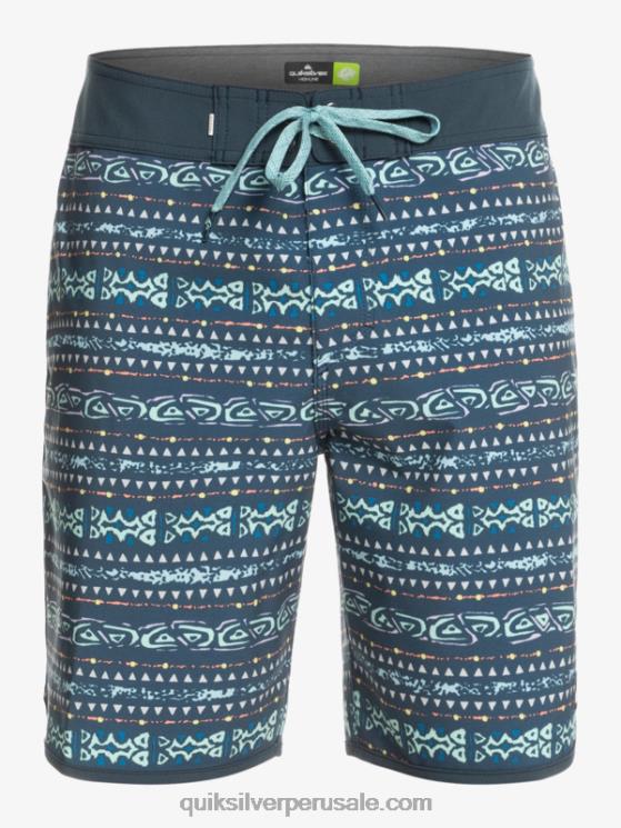 Quiksilver N8LNT221 hombres azul marino medianoche shorts de playa surfsilk festoneado 19