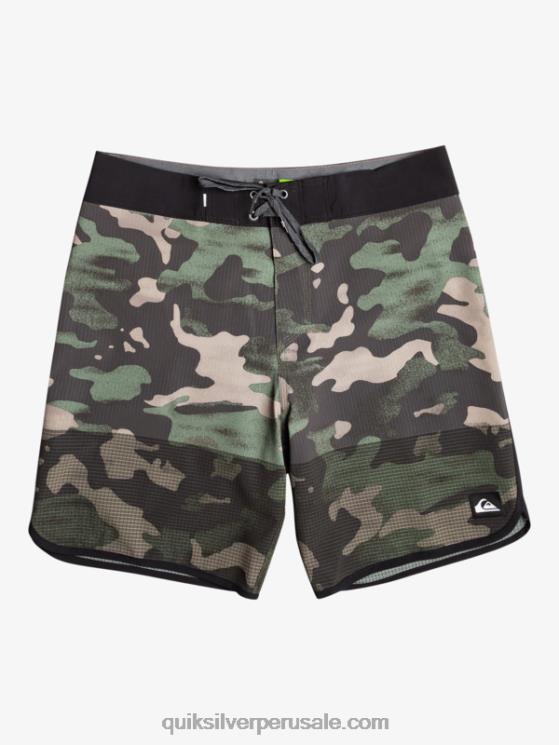 Quiksilver N8LNT22 hombres pista shorts de playa highlite festoneado 19
