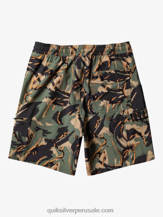 Quiksilver N8LNT252 hombres camuflaje - playa shorts de playa taxer cargo 18 anfibios